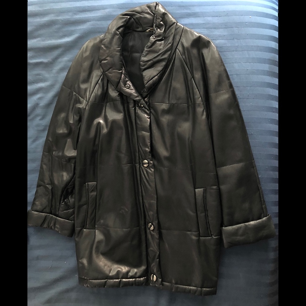 Sibylle Lyn Oversized Soft Leather Coat